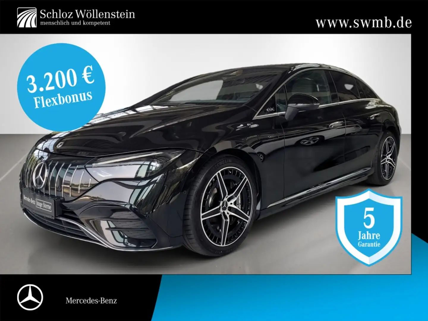 Mercedes-Benz EQE 53 4M+ AMG/DIGITALLIght/AHK/AWS/Memory Schwarz - 1