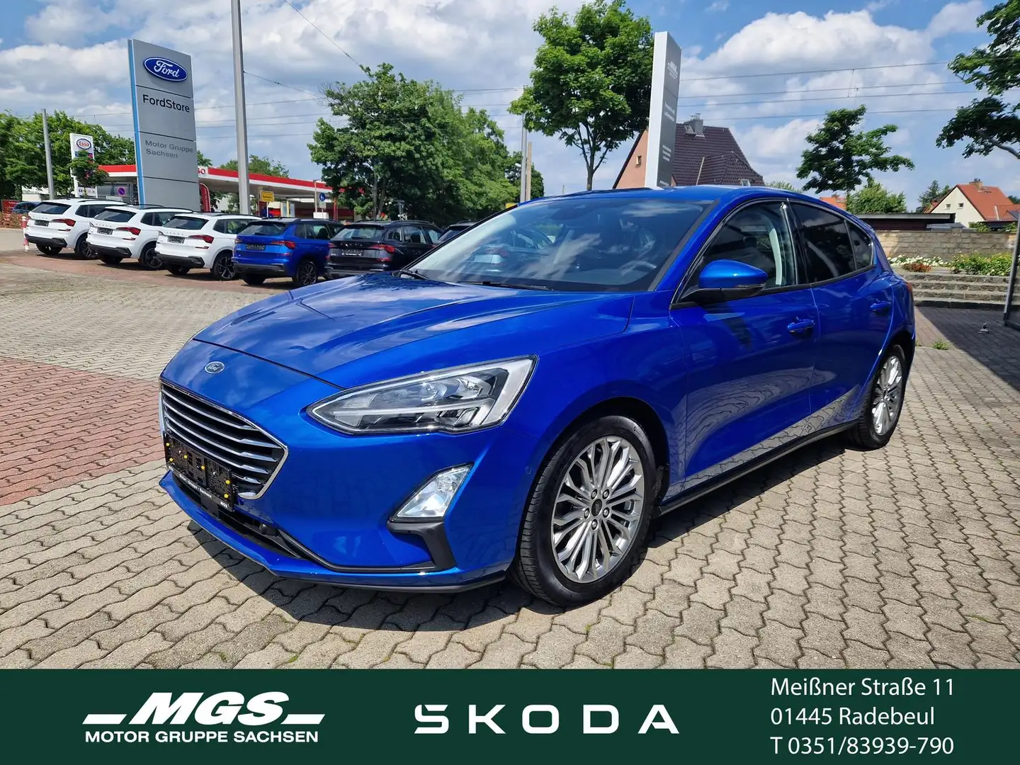 Ford Focus 1.5 EcoBoost # AHK abn. # 8-Gang-Automatik Blau - 1