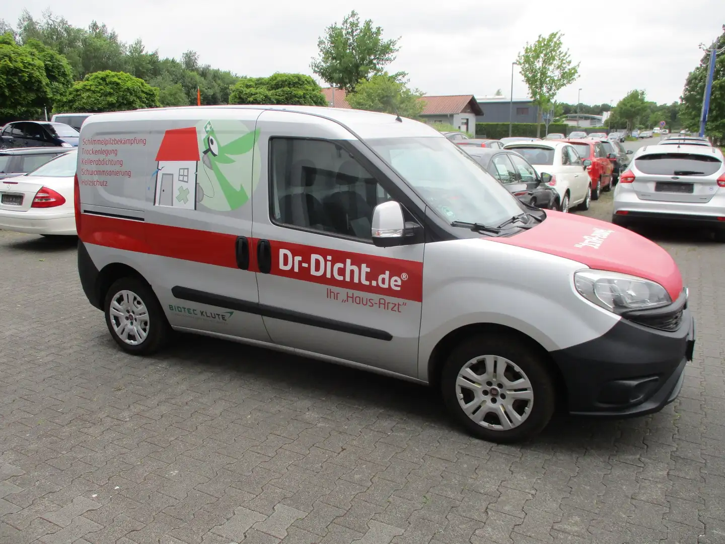 Fiat Doblo 1,6 Klima 2 x Schiebetür Trennwand 1 Hand Zilver - 1