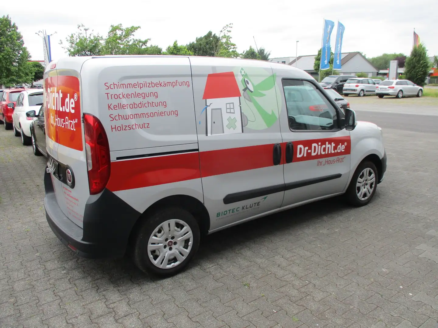 Fiat Doblo 1,6 Klima 2 x Schiebetür Trennwand 1 Hand Zilver - 2