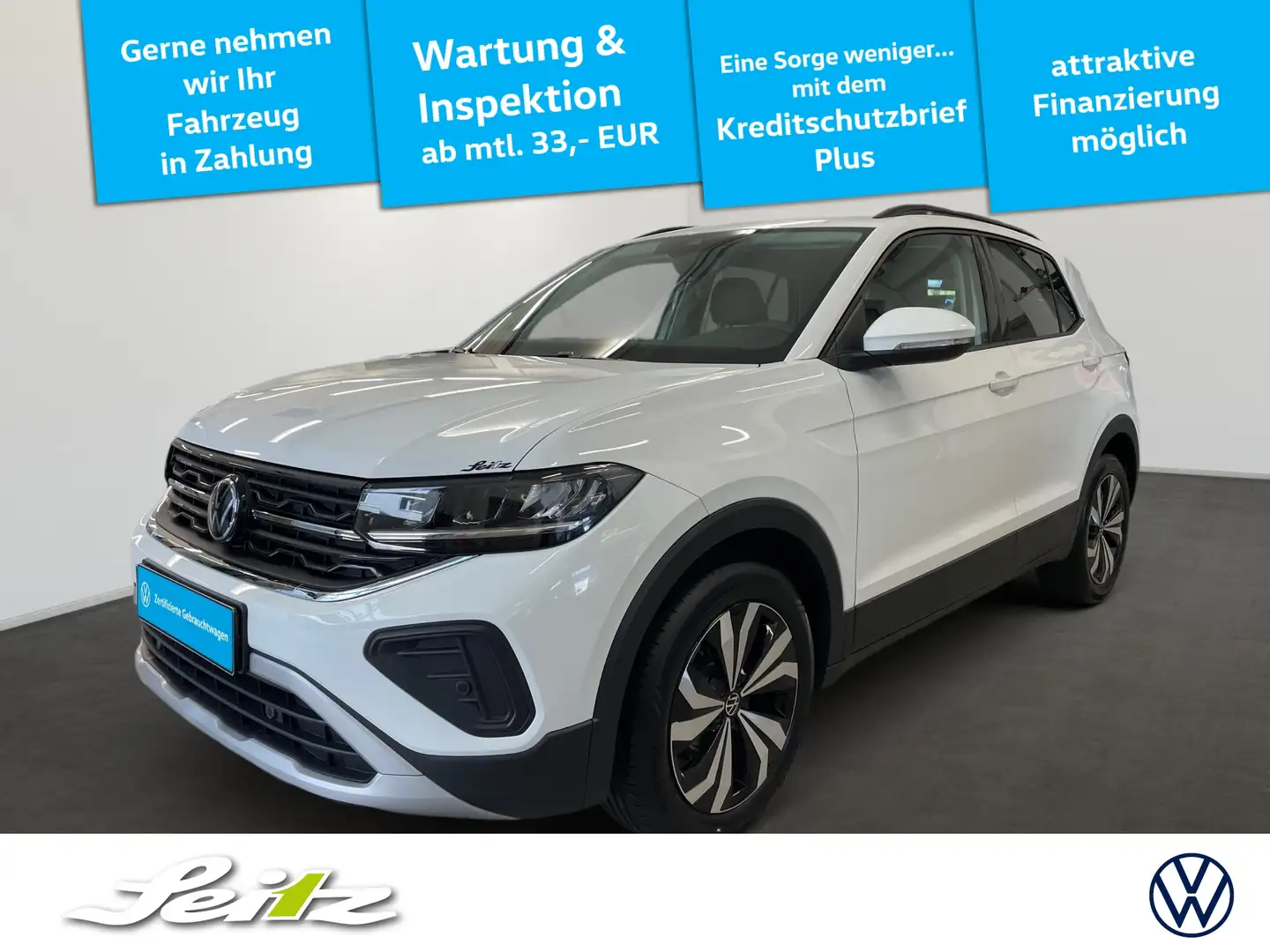 Volkswagen T-Cross 1.0 TSI Life *AHK*KAMERA*LED* Wit - 1