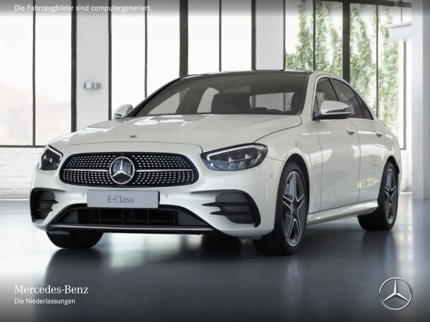 Mercedes-Benz E 450 4M AMG+PANO+360+AHK+LED+FAHRASS+SITZKLIMA+9G Weiß - 2