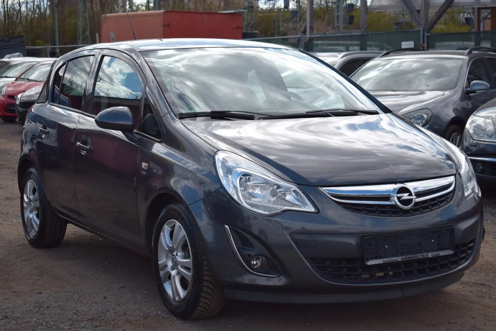 Opel Corsa D Satellite 1,4 Benzin ORIGINAL 60TKM Grijs - 2