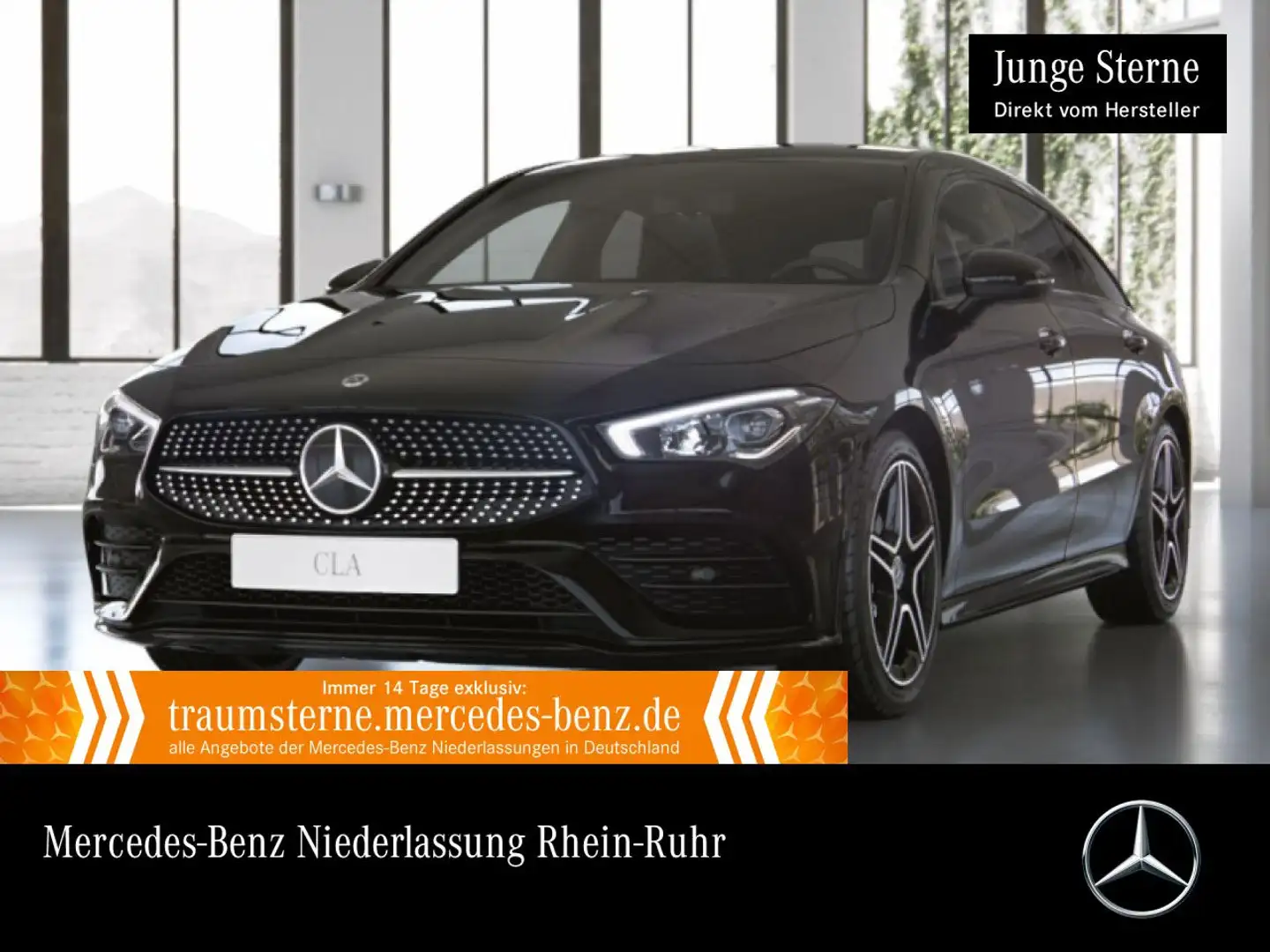 Mercedes-Benz CLA 200 d 4M AMG+NIGHT+AHK+LED+KAMERA+TOTW+8G Schwarz - 1