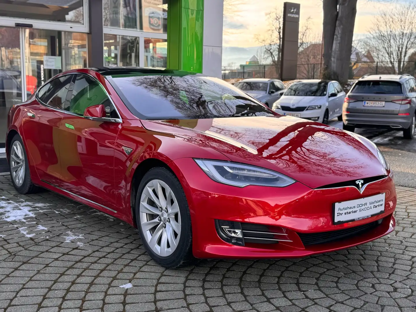 Tesla Model S 90D 90kWh (mit Batterie) FREE SUC Rot - 2