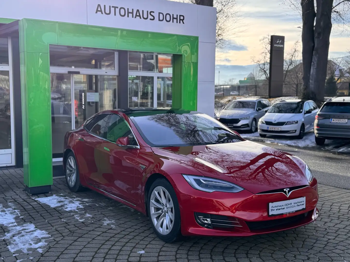 Tesla Model S 90D 90kWh (mit Batterie) FREE SUC Rot - 1