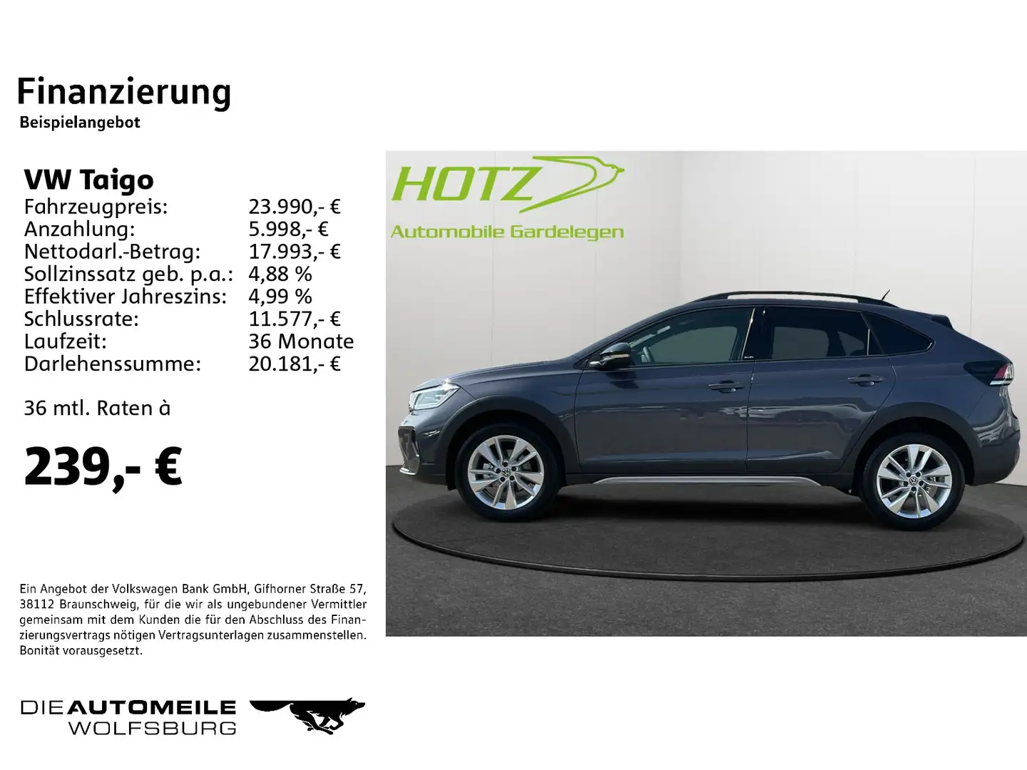 Volkswagen Taigo 1.0 TSI OPF DSG MOVE Grijs - 2