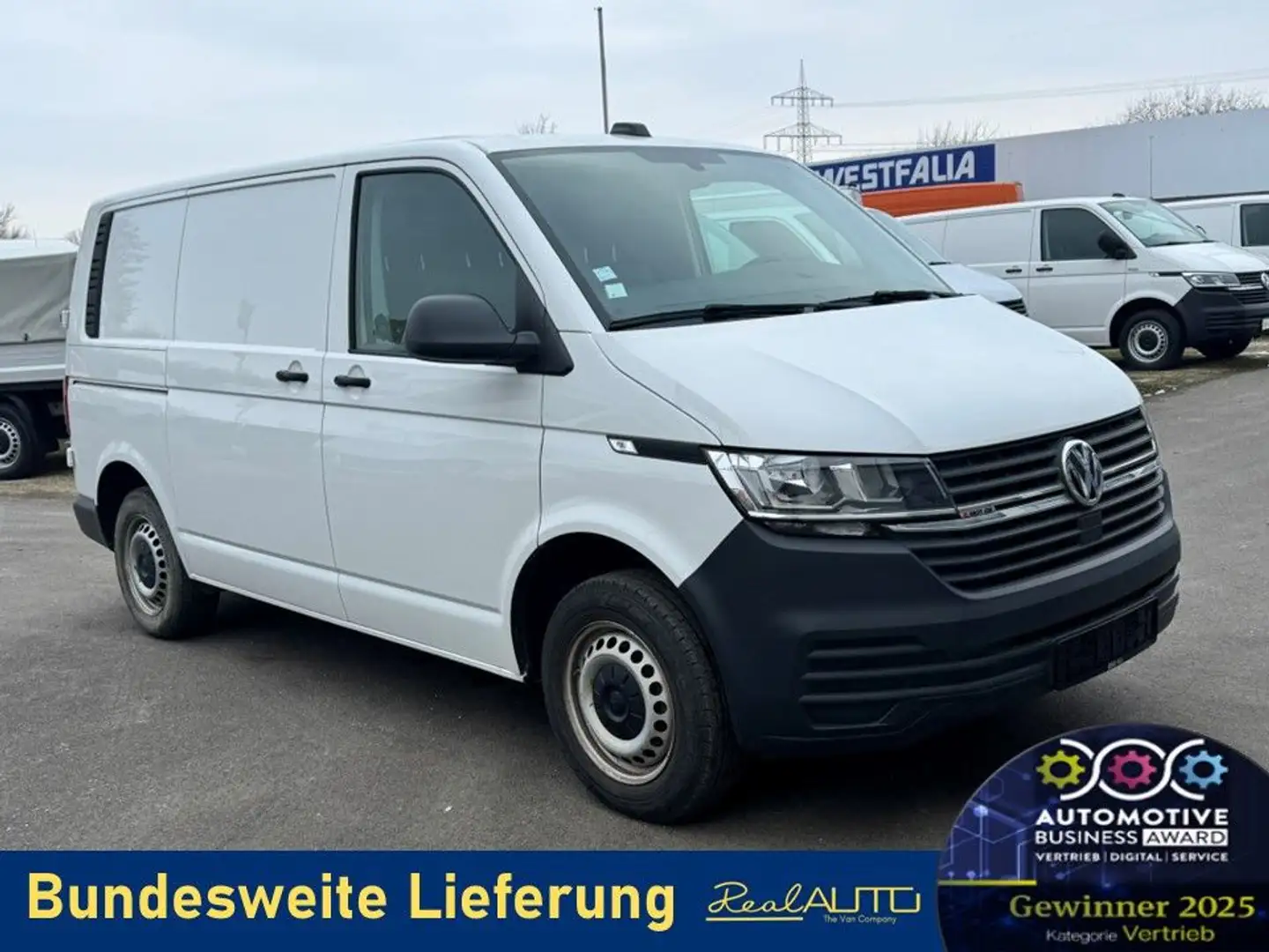 Volkswagen T6 Transporter 6.1 Kasten TDI 4Motion AHK*Tempo Weiß - 1