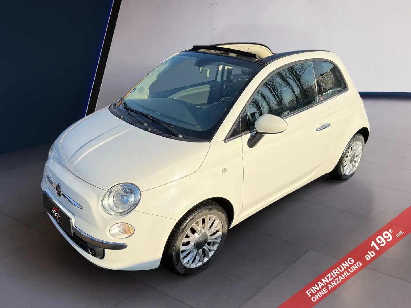 Fiat 500C 500 Lounge/PDC/Cabrio Weiß - 1
