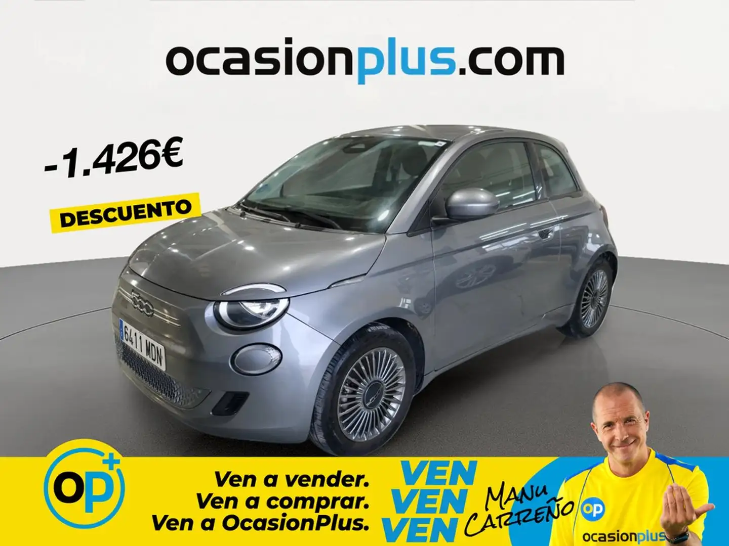 Fiat 500e Icon 87KW Gris - 1