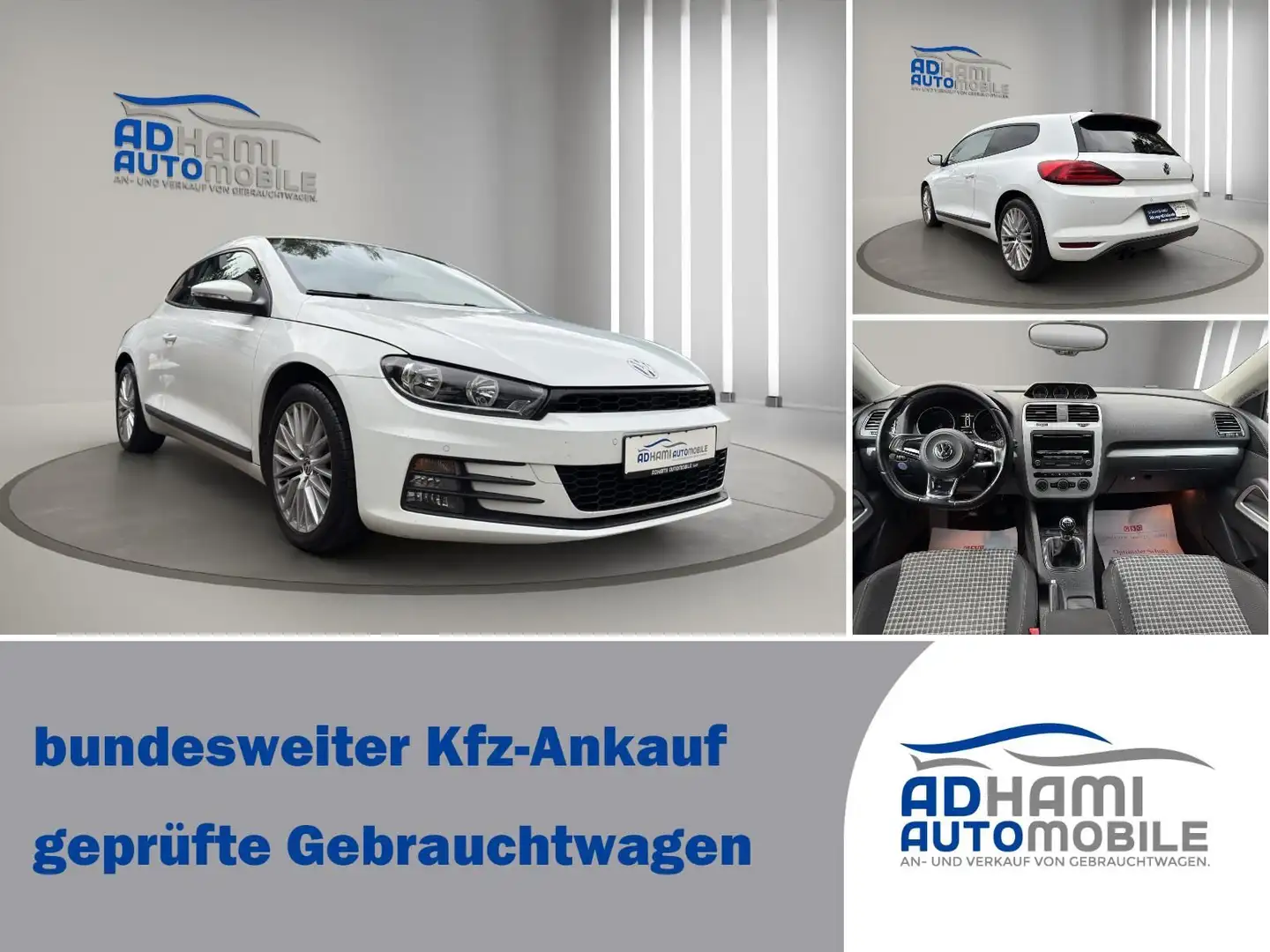 Volkswagen Scirocco 2.HAND-KLIMA-SHZ-8-FACH-TÜV NEU! Blanco - 2