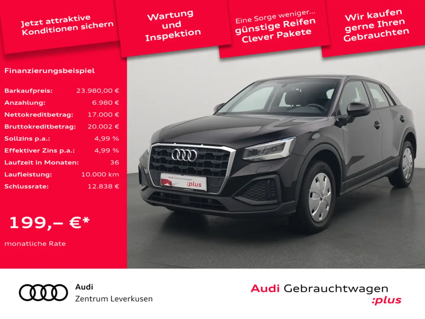 Audi Q2 S-TRON SHZ LED PDC KLIMA PORT NAVI Schwarz - 1