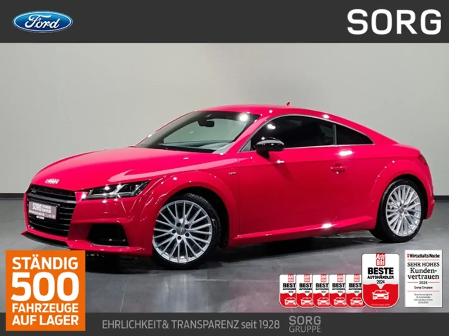 Audi TT 2.0 TFSI Coupe*QUATTRO*MATRIX LED*B&O* Rojo - 1