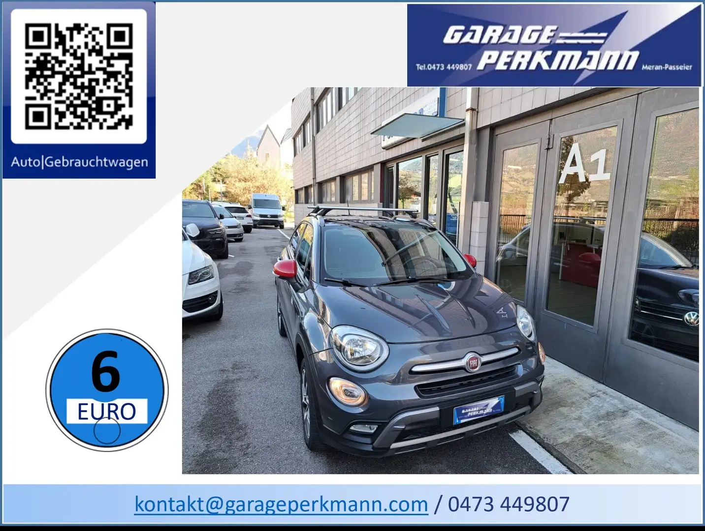 Fiat 500X 500X 2.0 MultiJet 140 CV 4x4 Cross Grigio - 1