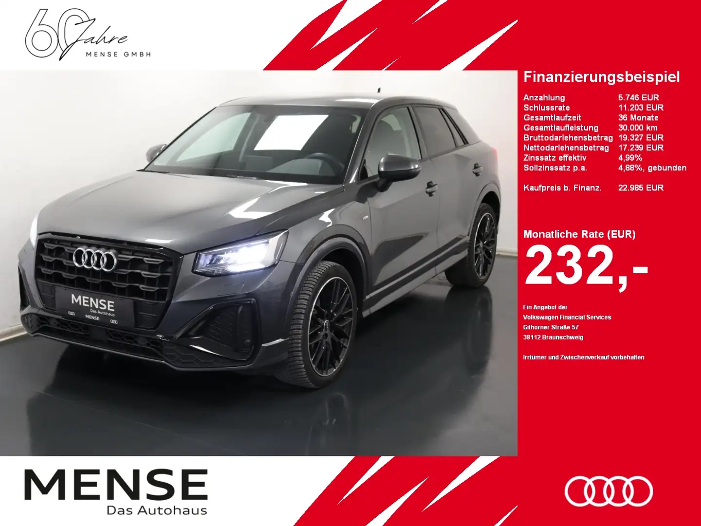 Audi Q2 30 TFSI S-line |CarPlay|el.Heck|KeyLess|Sport Gris - 1