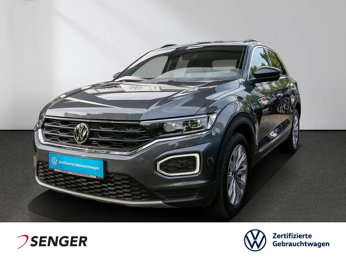 Volkswagen T-Roc 1.5 TSI Sport Navi AHK PDC Standhzg Gris - 1