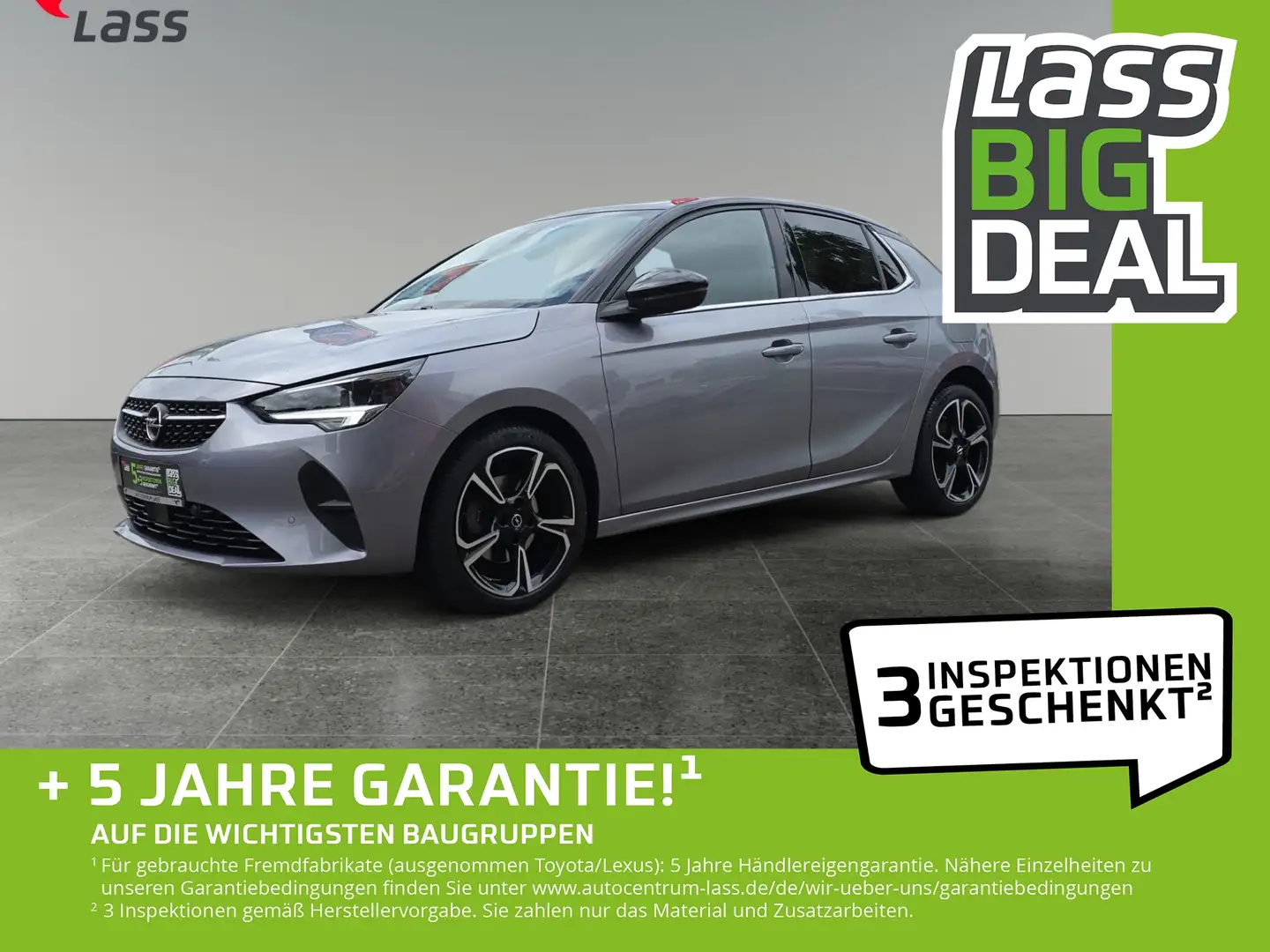 Opel Corsa F 1.2 Elegance Panoramadach+LED+DAB Schwarz - 1