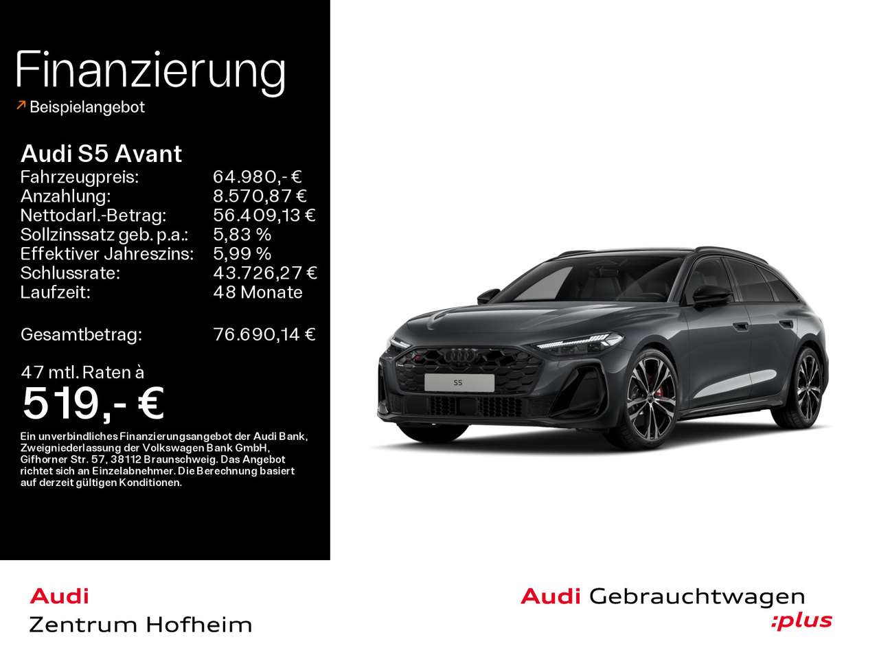 Audi S5 — Audi S5 TFSI 270 kW S tro*B&O*HUD*Pano*Standh*M