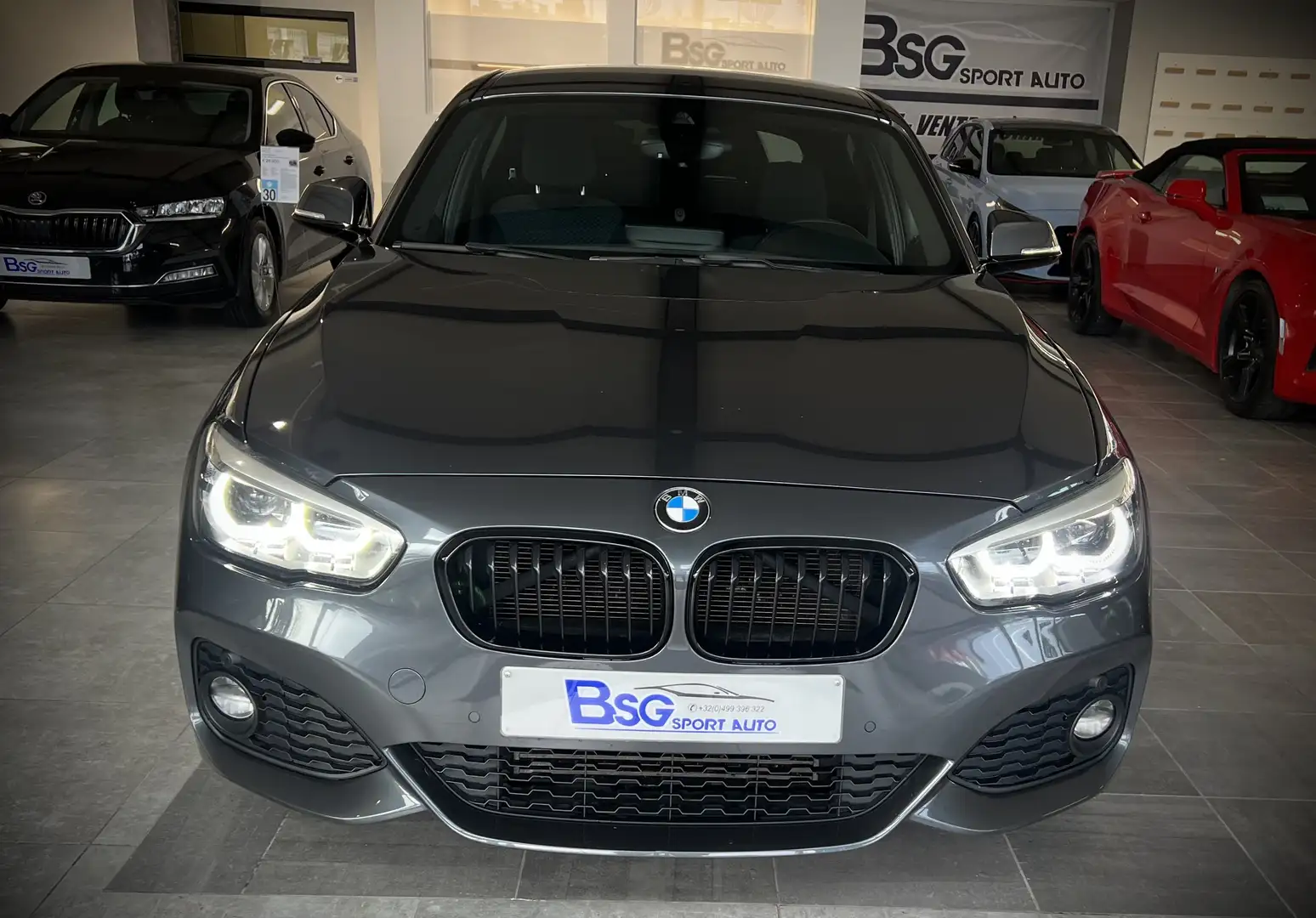 BMW 118 i * PACK M INT/EXT*LED*CAMERA*CLIM*GPS*EURO6b Grau - 2