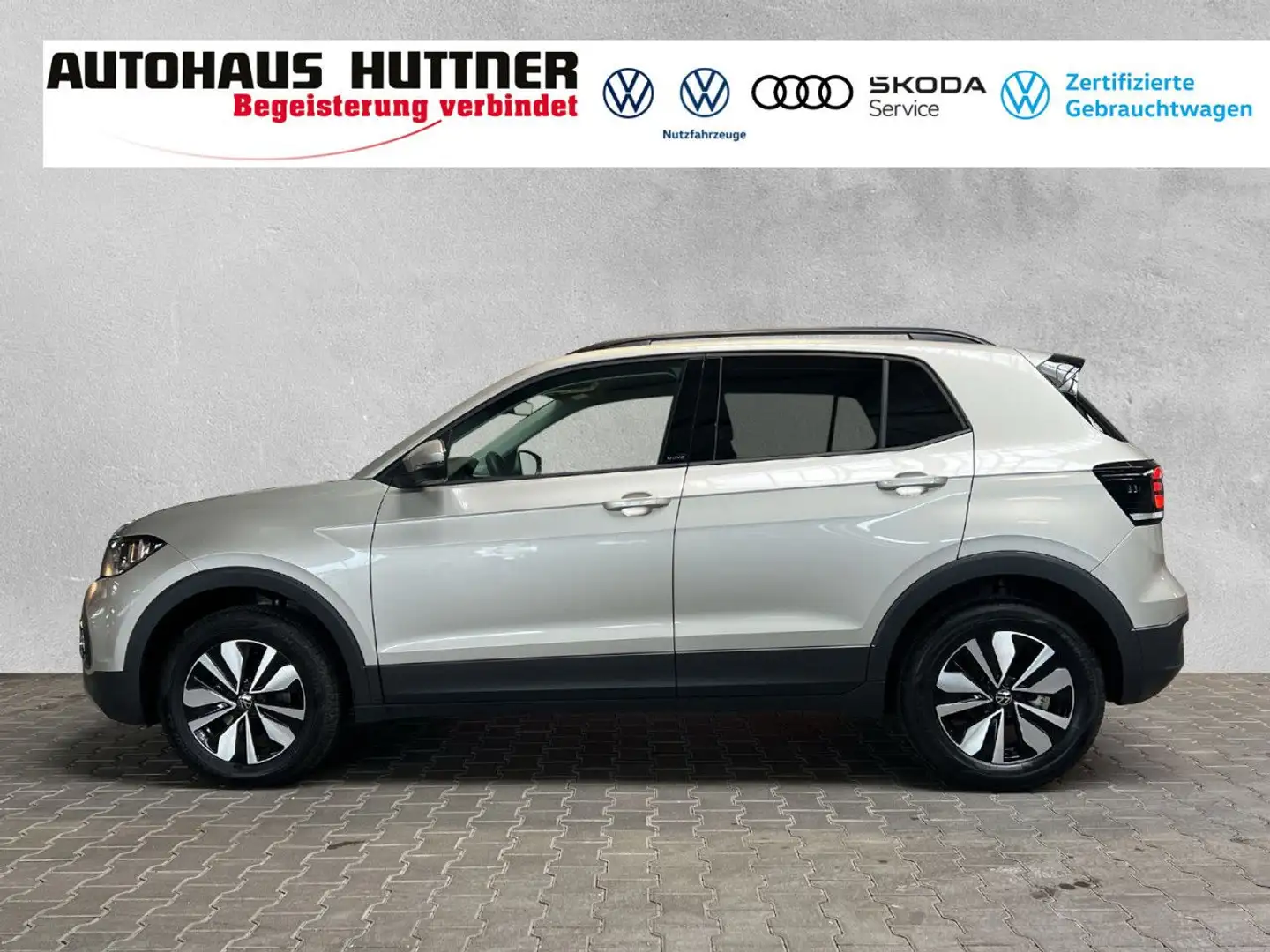 Volkswagen T-Cross LIFE 1.0 TSI DSG NAVI ACC R-KAM Bluetooth Argent - 2