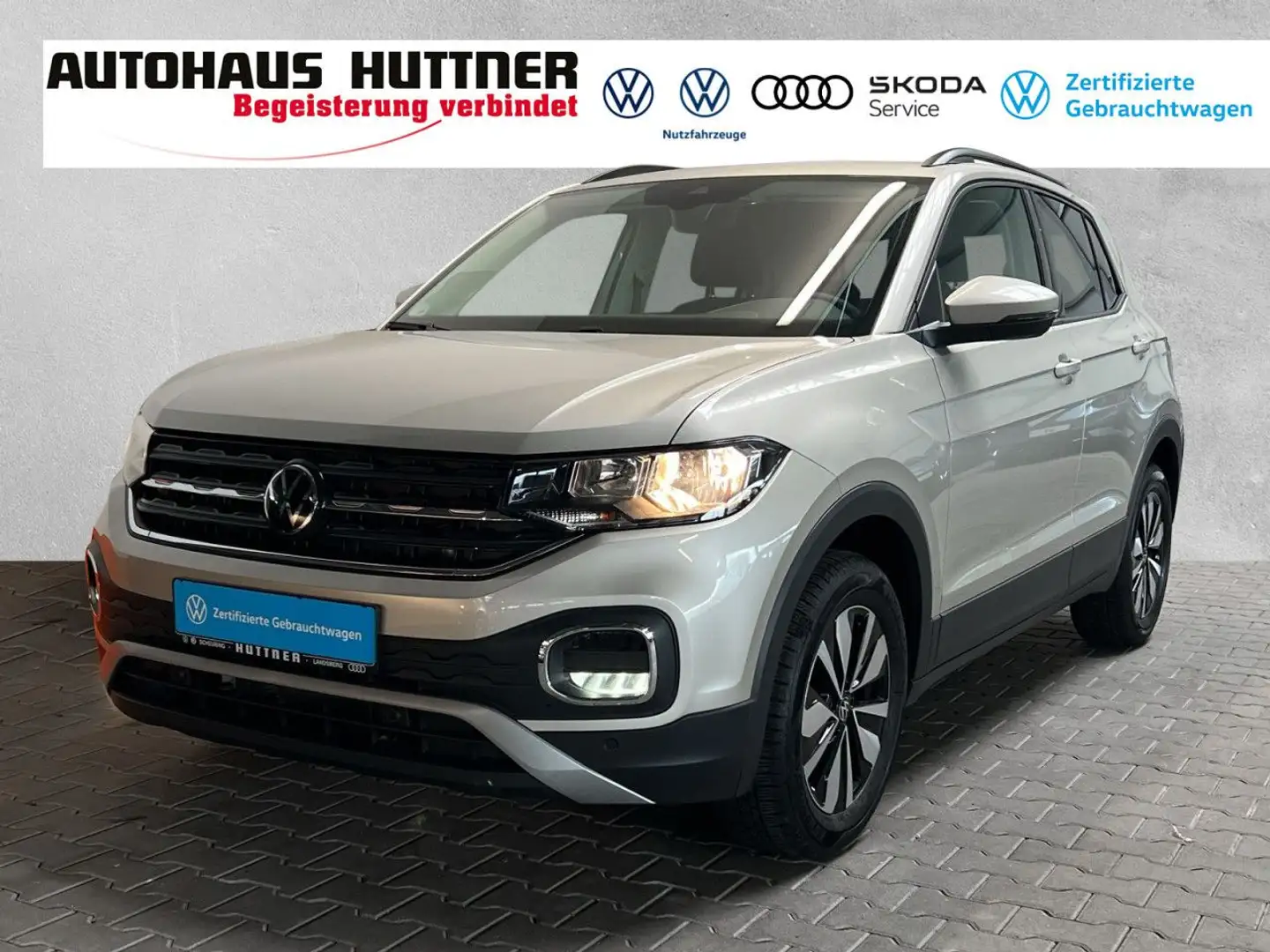 Volkswagen T-Cross LIFE 1.0 TSI DSG NAVI ACC R-KAM Bluetooth Argent - 1