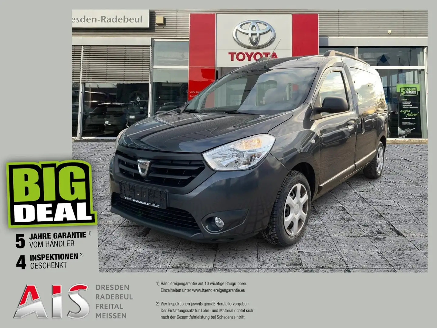 Dacia Dokker 1.6 SCe 100 Ambiance Klima, 2 Schiebetüren Сірий - 1