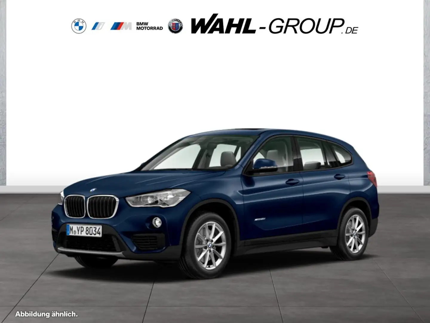 BMW X1 xDrive20i ADVANTAGE AUT PANO LED GRA RFK PDC Blauw - 1