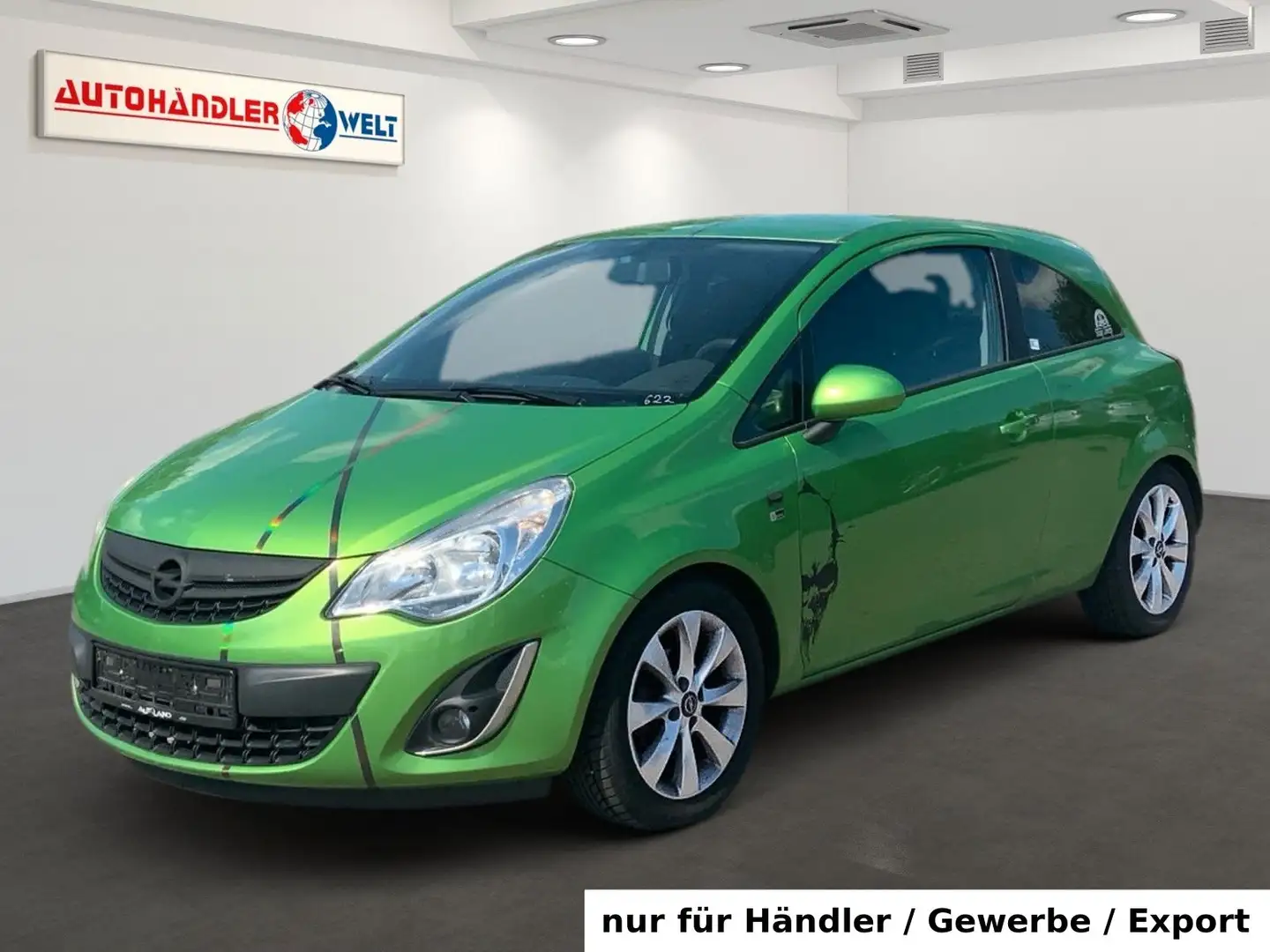 Opel Corsa 1.2 150 Jahre Klima T-Leder SHZ LHZ Grün - 1