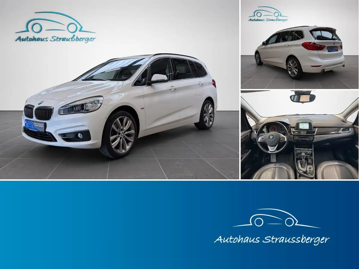 BMW 220 i Luxury Line Gran Tourer White - 1