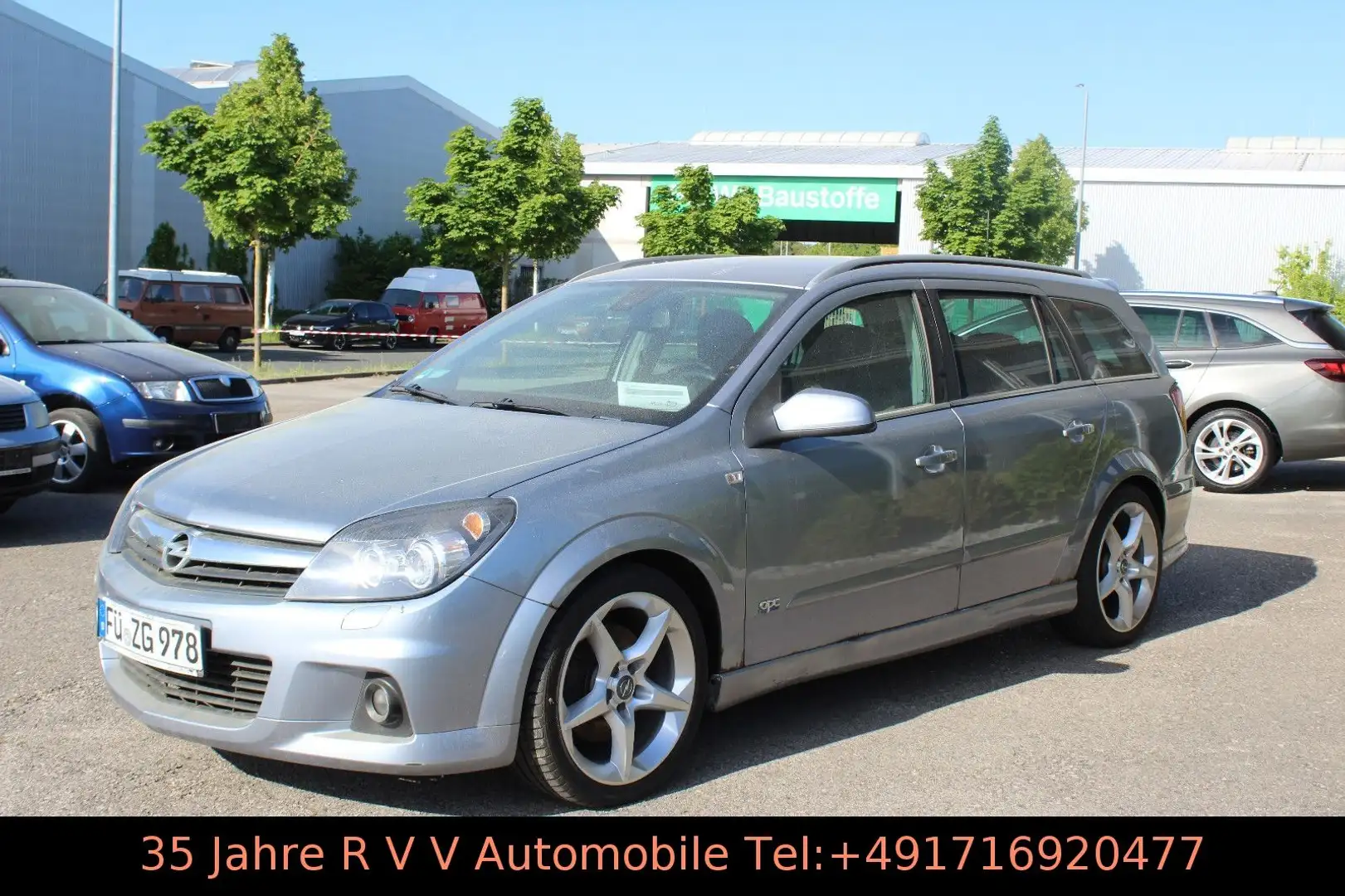 Opel Astra H Caravan Sport OPC, Alu, Klima, TÜV Silber - 1