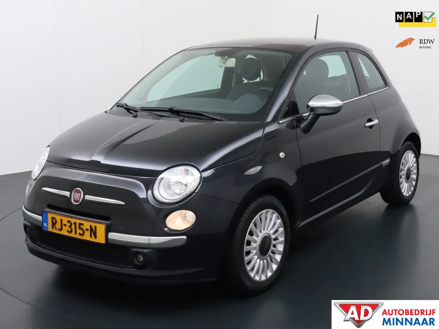 Fiat 500 1.2 Lounge Negro - 1