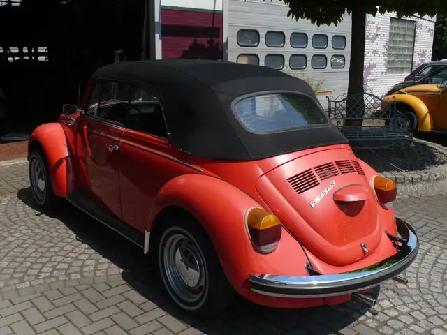 Volkswagen Käfer 1303 Cabriolet Stoffdach Ledersitze H .