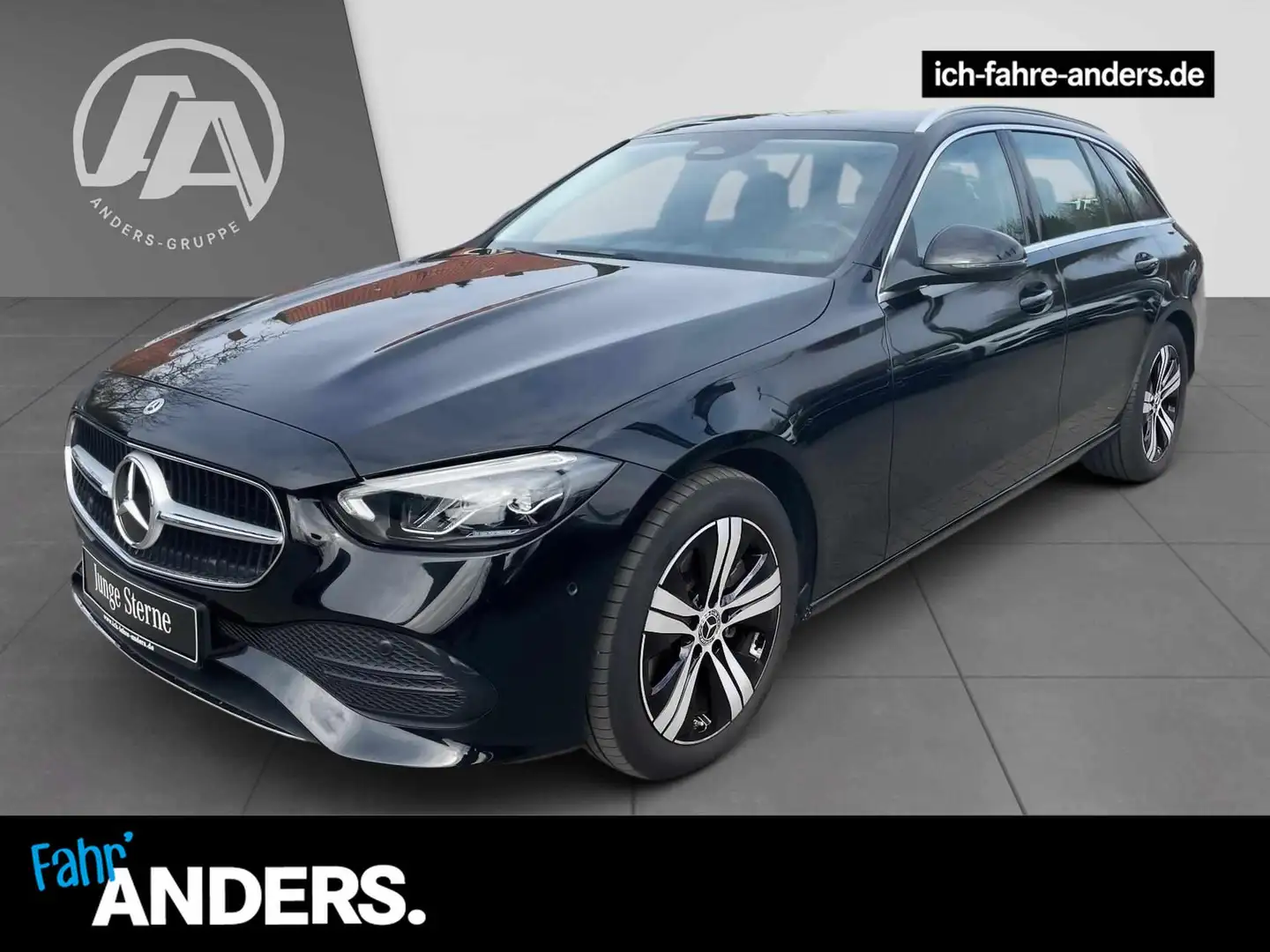 Mercedes-Benz C 220 d T Avantgarde+MBUX+Distr+AHK+LED+Kam+Key Noir - 1