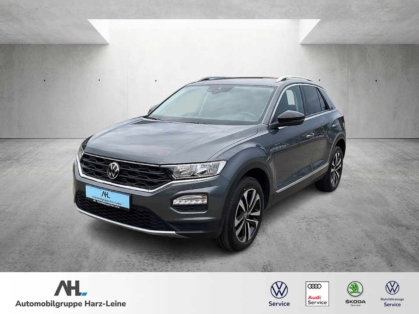 Volkswagen T-Roc 1.5 TSI "United" AHK/NAVI/PDC/App-Connect Gris - 1