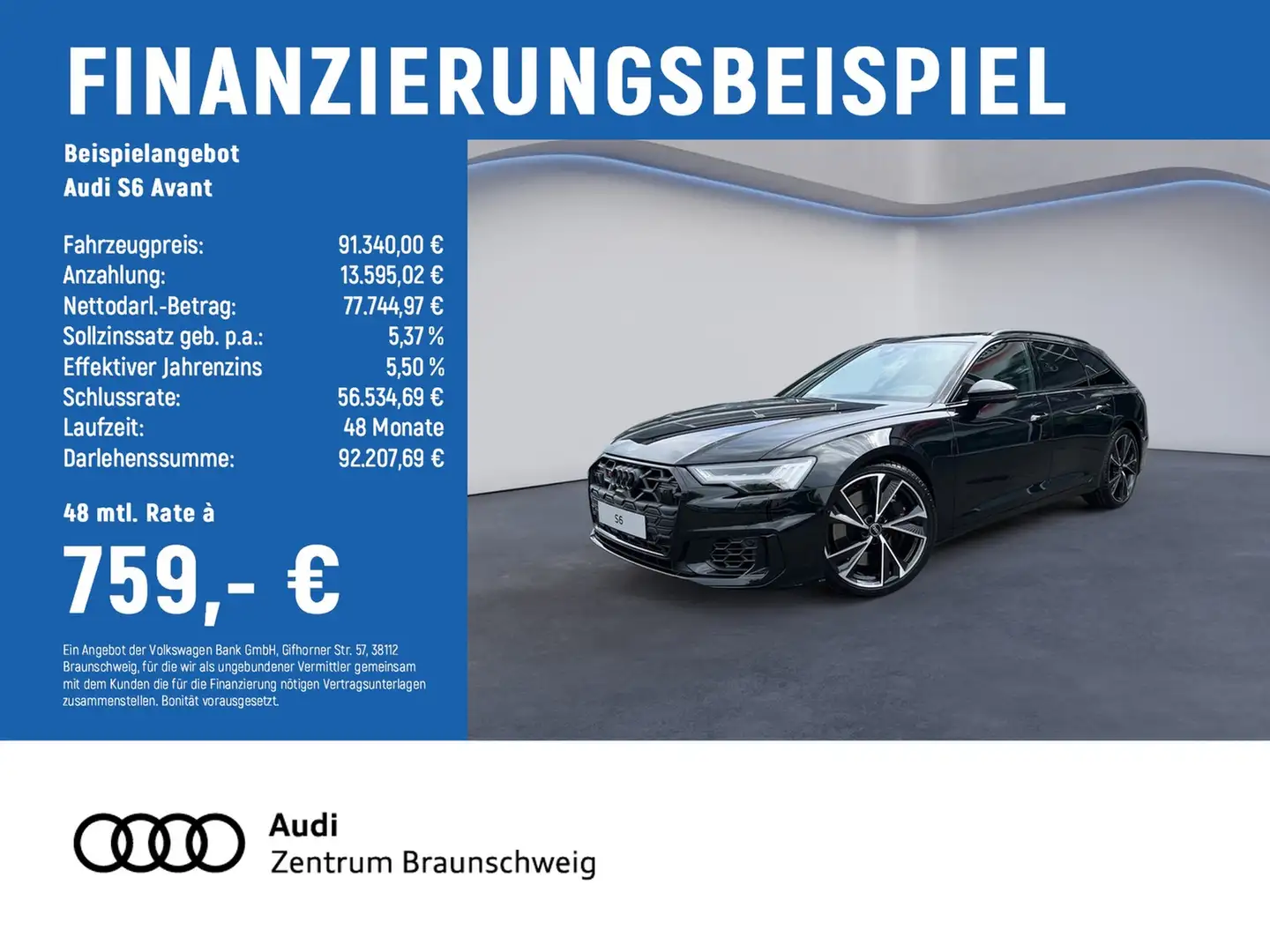 Audi S6 Avant PANO+AHK+MEMORY+HuD+HD MATRIX LED+B&O Negru - 2