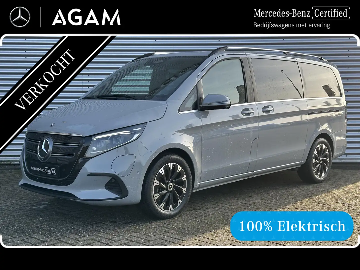 Mercedes-Benz EQV 300 L2 Avantgarde 90 kWh Veel Extra's 7-Persoons | Nie Gris - 1