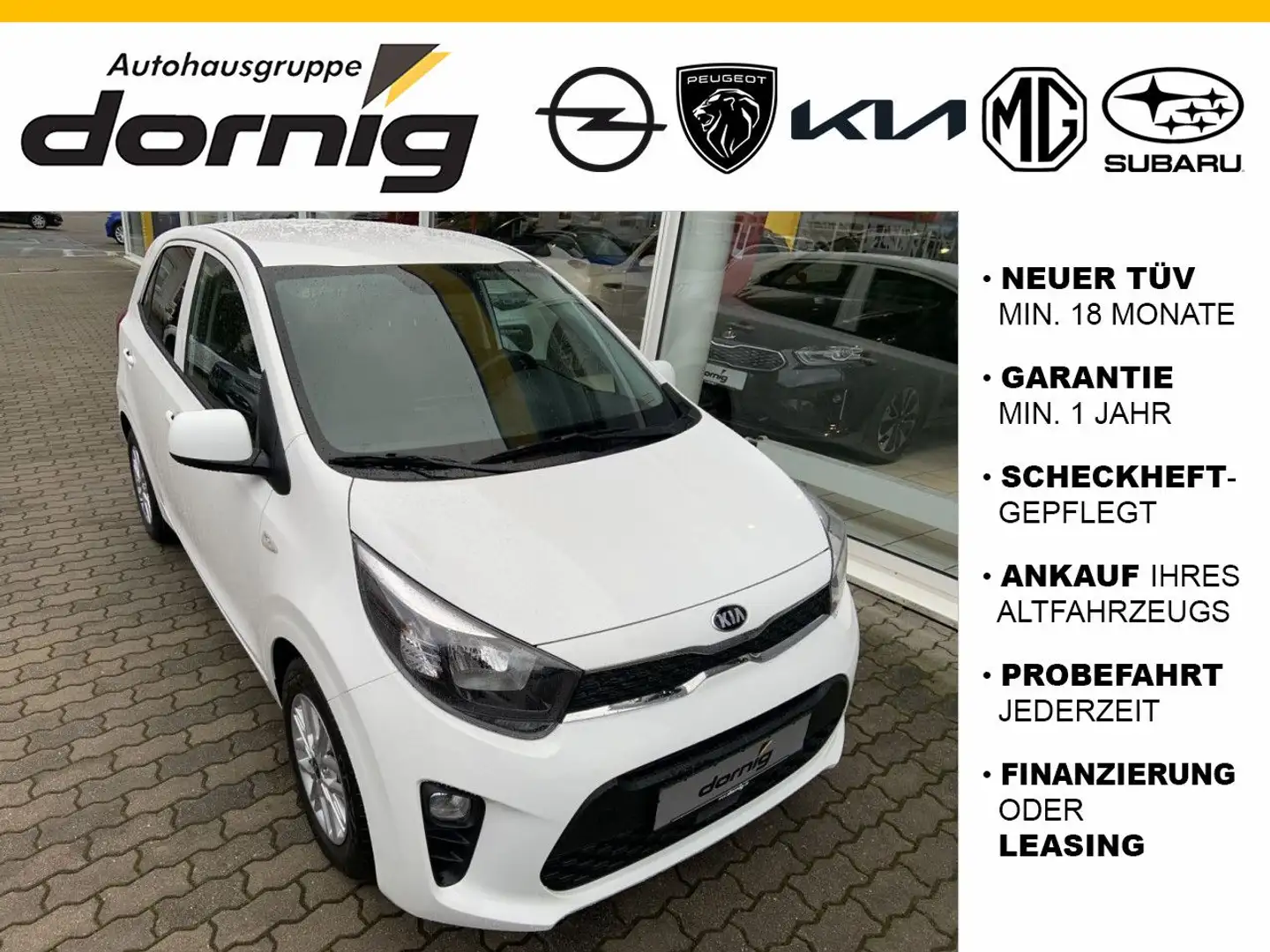 Kia Picanto Dream Team, Klima, SHZ, DAB Weiß - 1