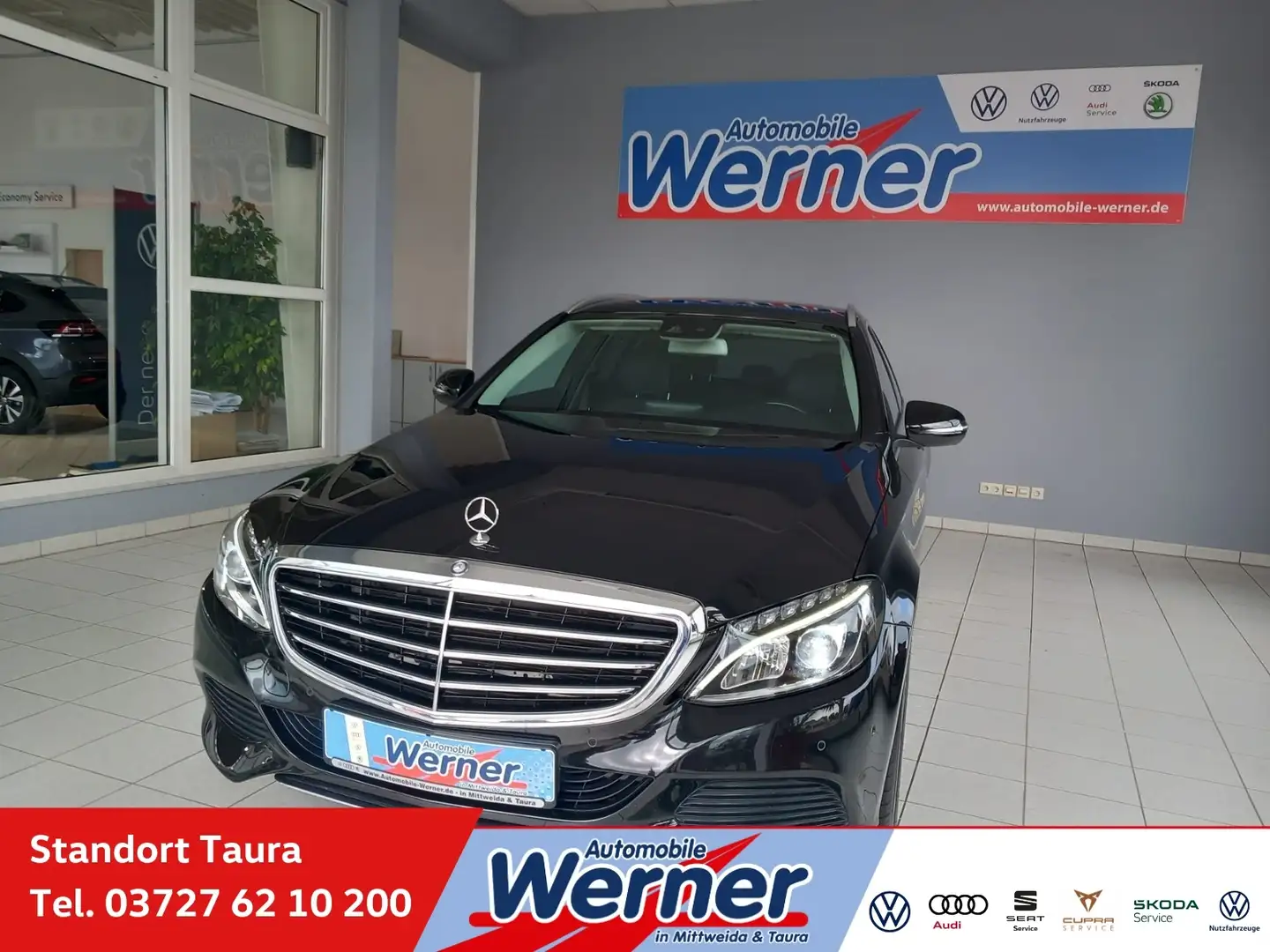 Mercedes-Benz C 450 C220 d,T Exclusive LED Navi ToterWinkel Noir - 1