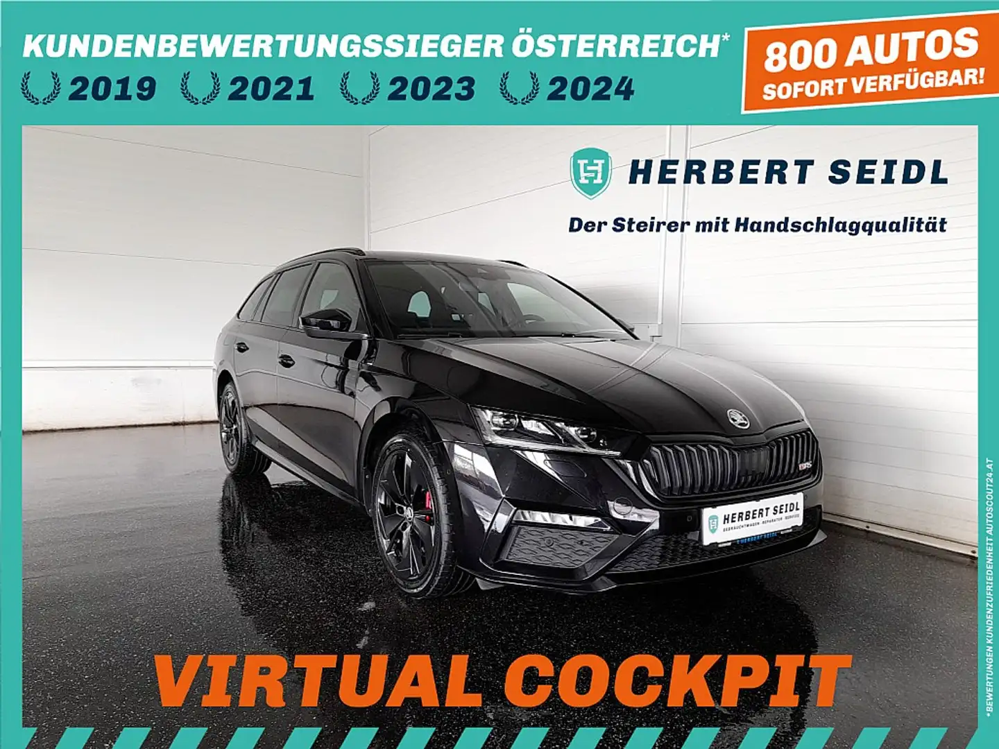 Skoda Octavia Combi RS IV 150/245 DSG *RS-EXKLUSIV INTERIEUR ... Fekete - 1