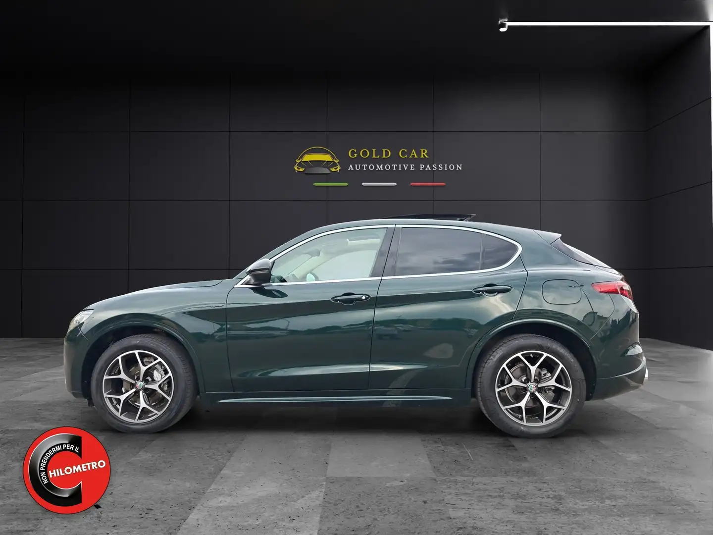 Alfa Romeo Stelvio Stelvio 2.2t Q4 210cv Auto TETTO-PELLE Zielony - 2
