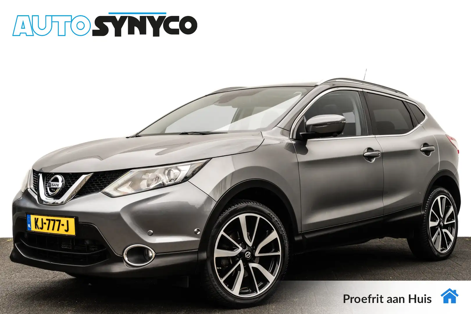 Nissan Qashqai 1.2 Automaat Tekna | Leder | Panoramadak | 19 inch Grijs - 1