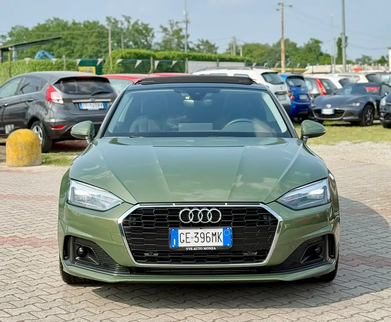 Audi A5 Coupe 40 2.0 tfsi mhev S line edition  s-tronic Verde - 2