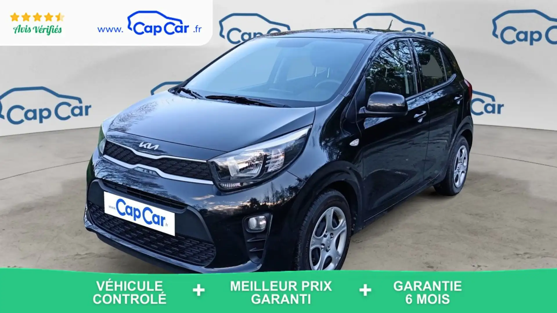 Kia Picanto 1.0 DPI 67 Active - Entretien constructeur Noir - 1