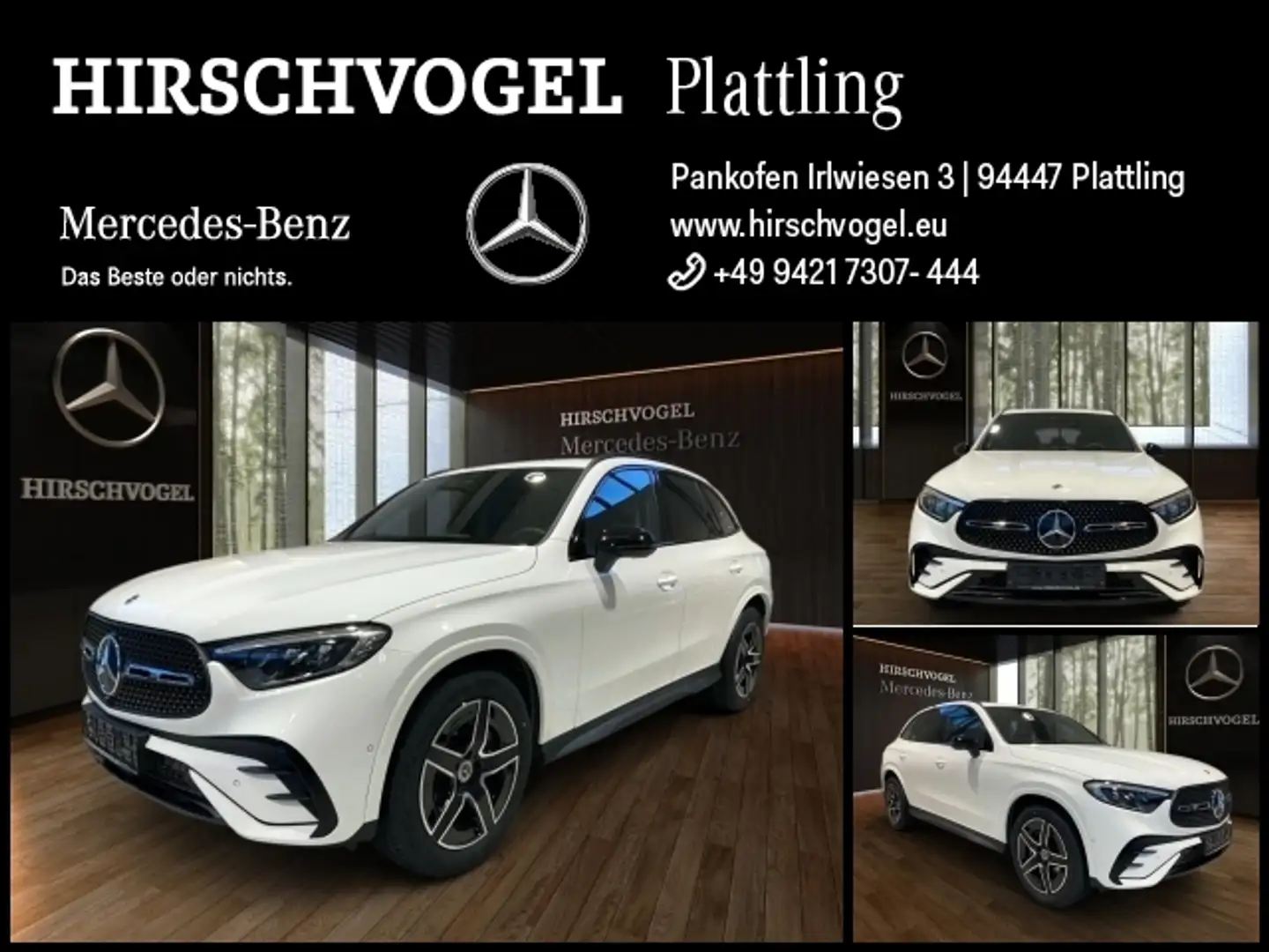 Mercedes-Benz GLC 220 d 4M AMG-Line+Night+AHK+DISTRON+MBUX+LED Weiß - 1