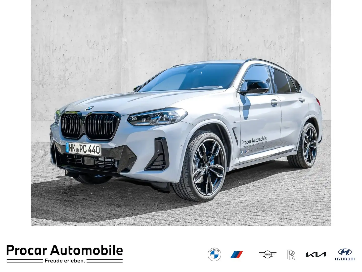 BMW X4 M 40i HuD+Pano+Laser+AHK+ACC+Hifi+KZG+DAB+adapt.M-Fa Grau - 1