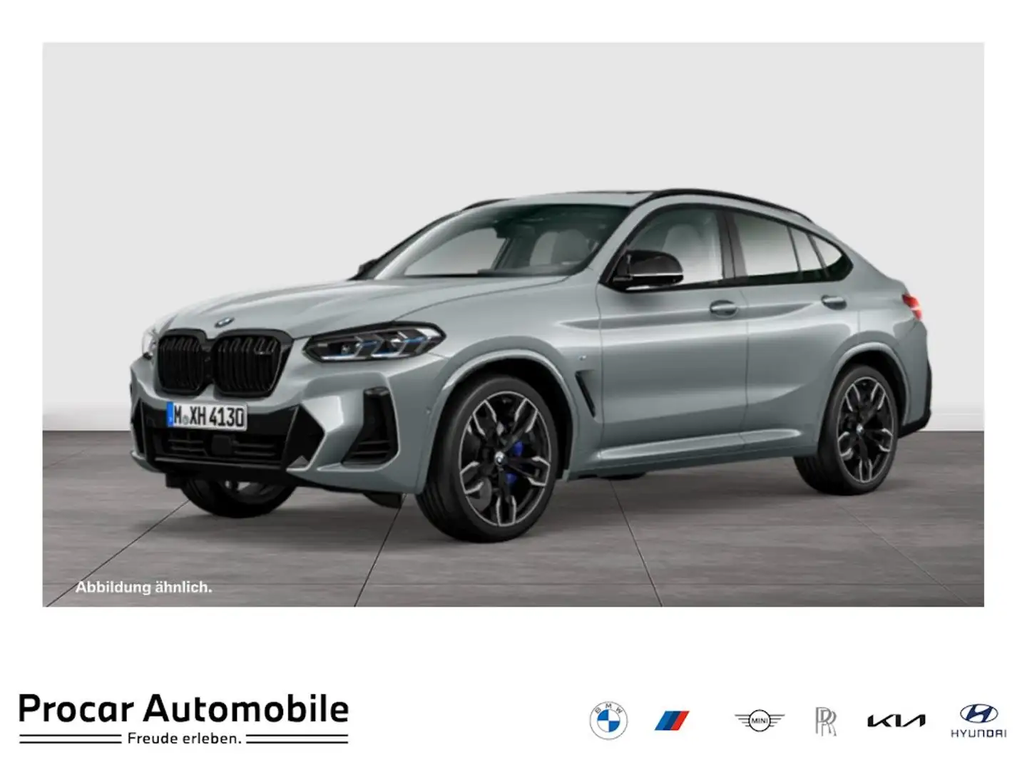 BMW X4 M 40i HuD+Pano+Laser+AHK+ACC+Hifi+KZG+DAB+adapt.M-Fa Grijs - 1