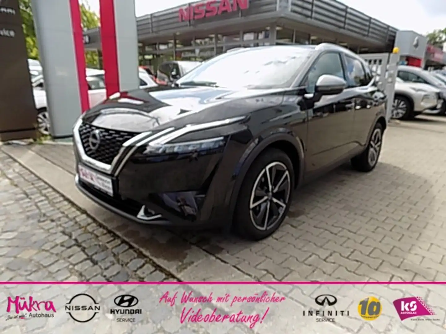 Nissan Qashqai Tekna 1.3 DIG-T MHEV X-Tronic Design Paket 158PS T Schwarz - 1