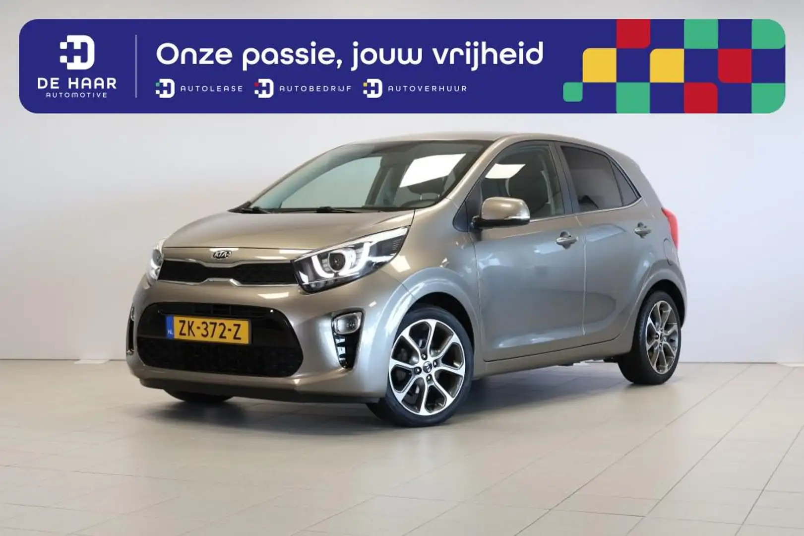 Kia Picanto 1.0 CVVT Design Edition - Leder - Navigatie - Park Grijs - 1