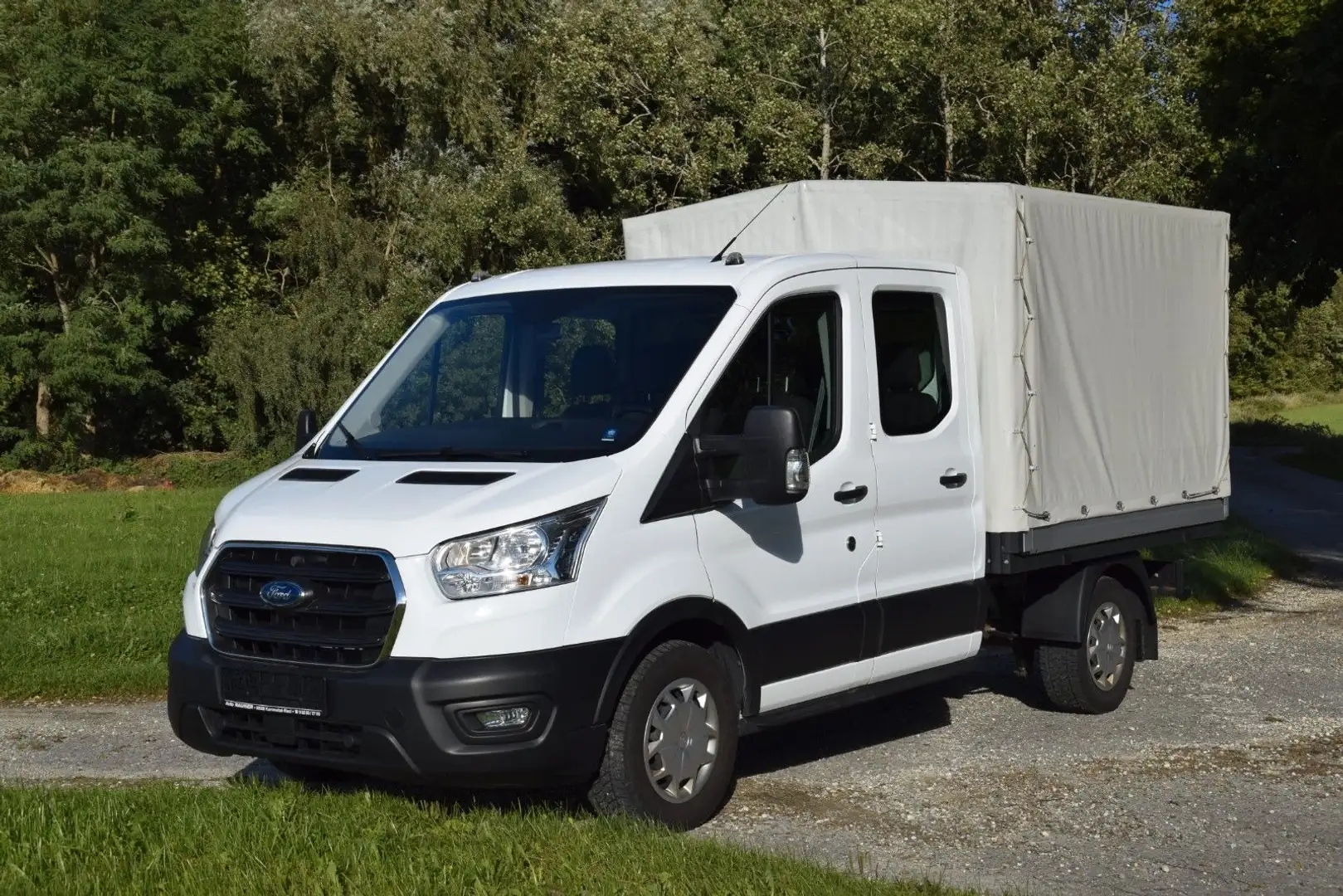 Ford Transit Pritsche 350 L2 Doka Allrad Sitzheizung Weiß - 1