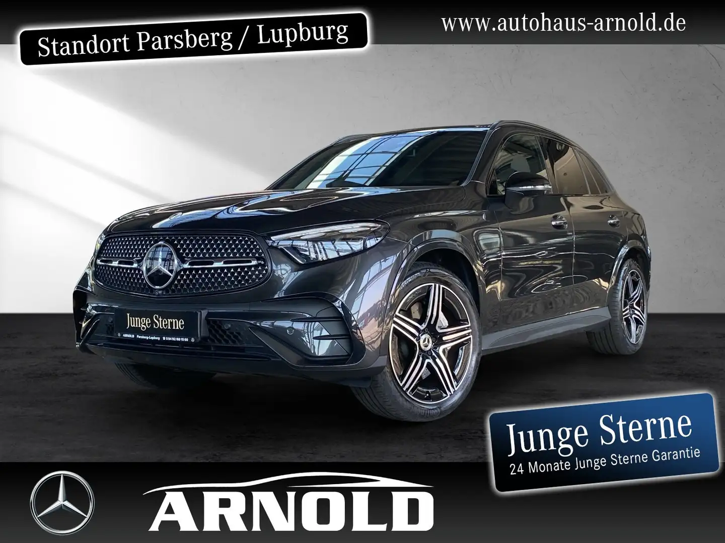 Mercedes-Benz GLC 200 GLC 200 4M AMG L Night Leder Pano 360° AHK Distr Grau - 1